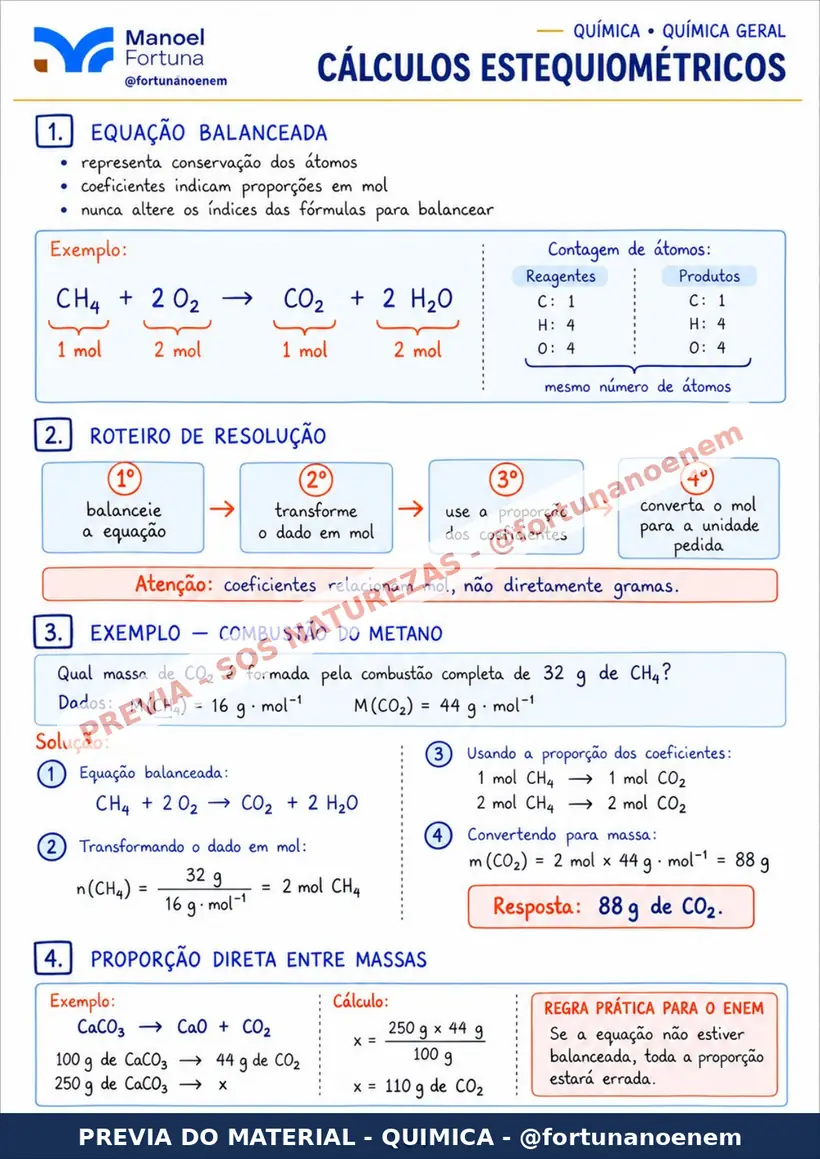 Página: Cálculos Estequiométricos